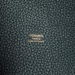 Hermes Vert Cypress Taurillon Clemence Leather Picotin Lock 18 Bag
