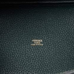 Hermes Vert Cypress Taurillon Clemence Leather Picotin Lock 18 Bag