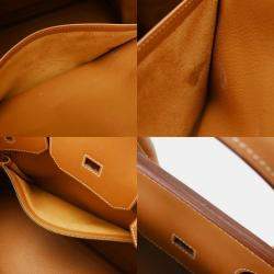 Pre Owned HERMES Birkin 35 Gold F Stamp (around 2002) Unisex Vauchamounie Handbag