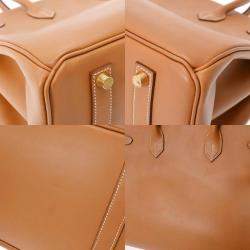 Pre Owned HERMES Birkin 35 Gold F Stamp (around 2002) Unisex Vauchamounie Handbag