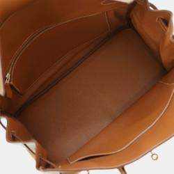 Hermes Birkin 35 Handbag Taurillon Clemence Gold L Engraved Ladies