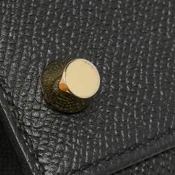 Hermes Black Epsom Leather Gold Hardware Kelly Sellier 32 Bag