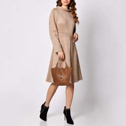 Hermes Gold Clemence Leather Picotin Lock 18 Bag