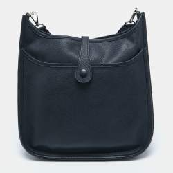 Pre Owned Hermès Bleu Buit Epsom Leather Evelyne III PM Bag