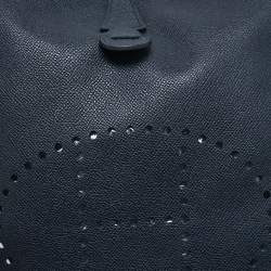 Pre Owned Hermès Bleu Buit Epsom Leather Evelyne III PM Bag