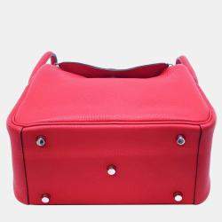 Hermes Red Leather Lindy 26 Bag