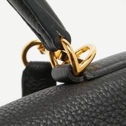 Pre Owned Hermes Noir Togo Leather Gold Finish Kelly Retourne 28 Bag