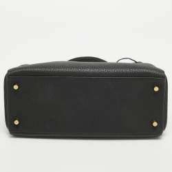 Pre Owned Hermes Noir Togo Leather Gold Finish Kelly Retourne 28 Bag