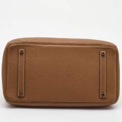 Hermes Gold Togo Leather Gold Finish Birkin 35 Bag