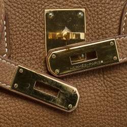 Hermes Gold Togo Leather Gold Finish Birkin 35 Bag