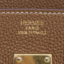 Hermes Gold Togo Leather Gold Finish Birkin 35 Bag