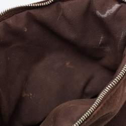 Pre Owned Hermes Brown Canvas Bolide Case