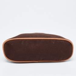 Pre Owned Hermes Brown Canvas Bolide Case