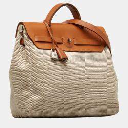 Hermes Beige/Brown Herbag