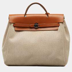 Hermes Beige/Brown Herbag