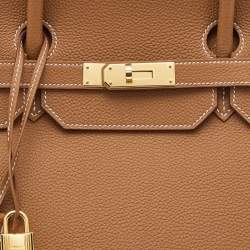 Hermes Gold Togo Leather Gold Finish Birkin 40 Bag