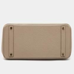 Hermès Gris Tourterelle Togo Leather Gold Finish Birkin 40 Bag