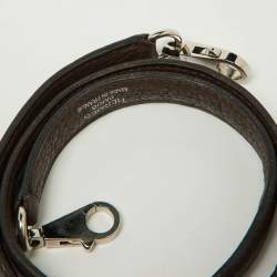 Pre Owned Hermes Chocolat Taurillon Clemence Leather Palladium Finish Kelly Retourne 40 Bag