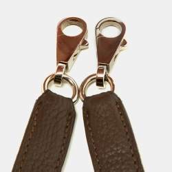 Pre Owned Hermes Chocolat Taurillon Clemence Leather Palladium Finish Kelly Retourne 40 Bag
