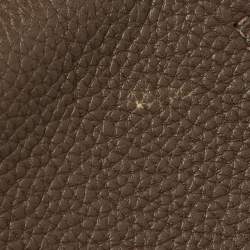 Pre Owned Hermes Chocolat Taurillon Clemence Leather Palladium Finish Kelly Retourne 40 Bag