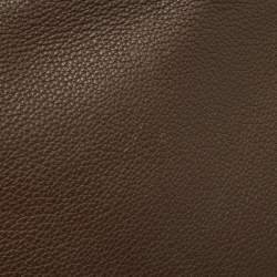 Pre Owned Hermes Chocolat Taurillon Clemence Leather Palladium Finish Kelly Retourne 40 Bag