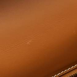 Pre Owned Hermes Naturel Vache Leather Gold Finish Kelly Sellier 35 Bag