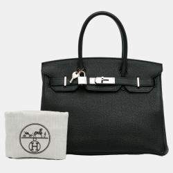 Pre Owned Hermes Black Togo Birkin 30
