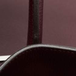 Pre Owned Hermes Bordeaux Togo Leather Palladium Finish Birkin 40 Bag
