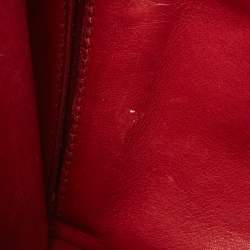 Pre Owned Hermes Rouge H Box Calf Leather Gold Finish Constance 24 Bag