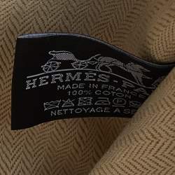 Hermes Cognac Toile H Tissage Case