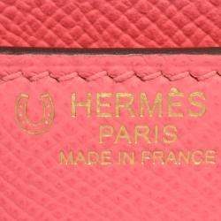 HERMES Constance 3 24 Special Order Rose Azalea Vaux Epson C stamped (manufactured in 2018) Shoulder bag Pink