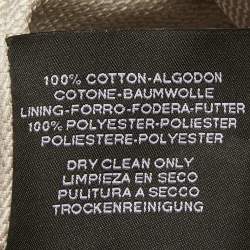 Pre Owned Hermès H Plume Toile Large Bride-A-Brac Pouch