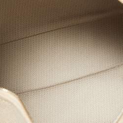 Pre Owned Hermès H Plume Toile Large Bride-A-Brac Pouch