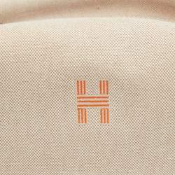 Pre Owned Hermès H Plume Toile Large Bride-A-Brac Pouch