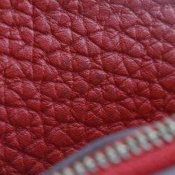 Pre Owned Hermes Red Togo Leather Dogon Wallet