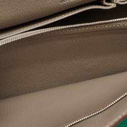 Hermès Menthe/Gris Turillon Clemence Leather Palladium Finish Jypsiere 34 Bag