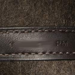 Pre Owned Hermes Ebene Feutre and Swift Leather Picotin Lock 18 Bag