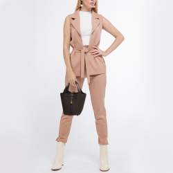 Pre Owned Hermes Ebene Feutre and Swift Leather Picotin Lock 18 Bag