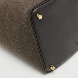 Pre Owned Hermes Ebene Feutre and Swift Leather Picotin Lock 18 Bag