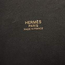 Pre Owned Hermes Ebene Feutre and Swift Leather Picotin Lock 18 Bag