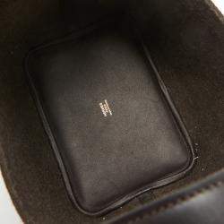 Pre Owned Hermes Ebene Feutre and Swift Leather Picotin Lock 18 Bag