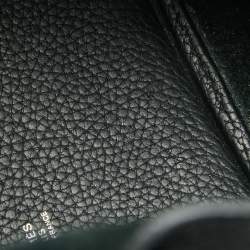 Hermes Noir Taurillon Clemence Leather Picotin Lock 18 Bag