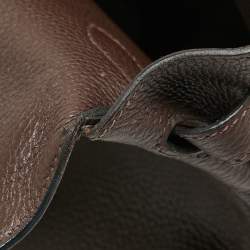 Pre Owned Hermes Cacao Togo Leather Gold Finish Kelly Retourne 35 Bag