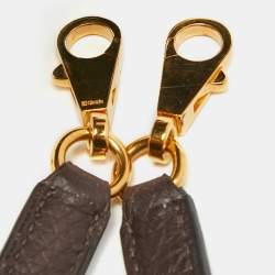 Pre Owned Hermes Cacao Togo Leather Gold Finish Kelly Retourne 35 Bag