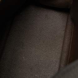 Pre Owned Hermes Cacao Togo Leather Gold Finish Kelly Retourne 35 Bag