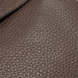 Pre Owned Hermes Cacao Togo Leather Gold Finish Kelly Retourne 35 Bag