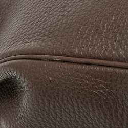 Pre Owned Hermes Cacao Togo Leather Gold Finish Kelly Retourne 35 Bag