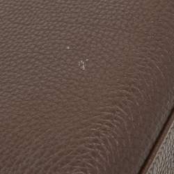 Pre Owned Hermes Cacao Togo Leather Gold Finish Kelly Retourne 35 Bag