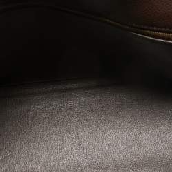 Pre Owned Hermes Cacao Togo Leather Gold Finish Kelly Retourne 35 Bag