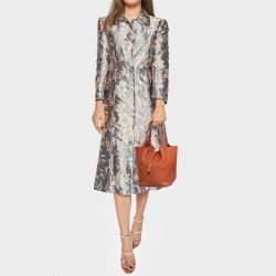 Pre Owned Hermès  Cuivre Taurillon Clemence Leather Picotin Lock 22 Bag
